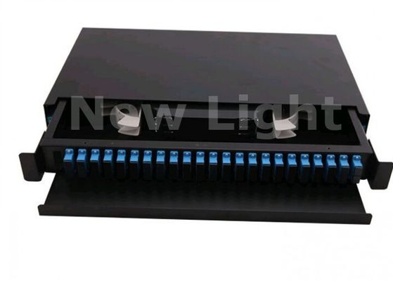 Beli Kotak Distribusi Serat Optik 24 Port 19 Inci Rack Mount untuk Terminal Kabel dan Bingkai Distribusi Serat Optik online manufacture