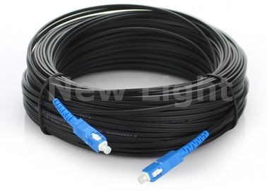 Beli 100M SC Simplex FTTH Kabel Jumper Fiber Optik Singlemode Simplex G657A Untuk Outdoor online manufacture