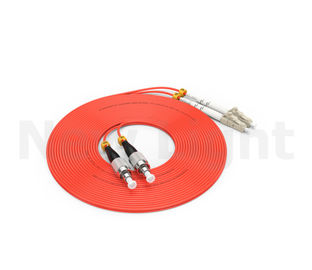 Beli FC-LC multimode Kabel patch serat optik, kabel Orange PVC / LSZH 0.9 / 2.0 / 3.0 MM online manufacture