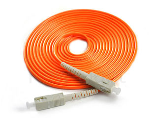 Beli SC / PC - SC / PC Fiber Optic Patch Cord Simplex Single Mode Orange Cable 50/125 Bahan PVC online manufacture