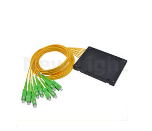 Beli 1,5 M 1: 2/4/6/8/16/32 SC / APC Fiber Optic Splitter WDM mode tunggal online manufacture