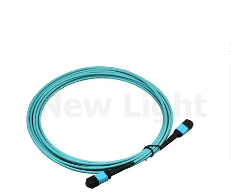 Beli 12 Core Type B MPO MTP Patch Cord dengan panjang yang dapat disesuaikan untuk jaringan data berkecepatan tinggi online manufacture