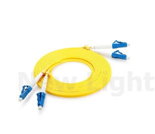 Beli LC - LC Mode Tunggal 9/125 Kuning PVC Fiber Optic Cable Double Fiber 2.0 / 3.0 mm online manufacture