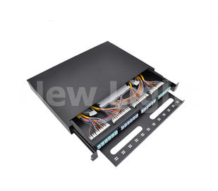 Beli 96 Inti LC Fiber Optical Patch Panel FTTH Distribusi Kotak Stainless Steel online manufacture