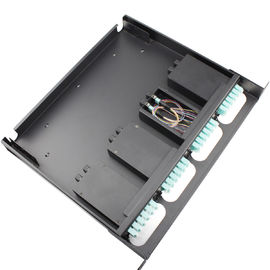 Beli 1U Fiber Optic Distribution Frame MPO / MTP laki-laki - LC multi mode OM3 1 meter online manufacture