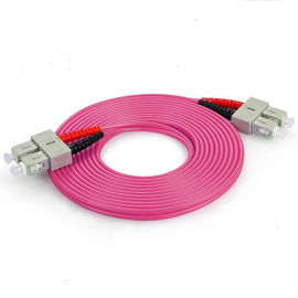 Beli Multi Mode Duplex Serat Optik Patch Cord OM4 3.0 SC KE SC Fiber Patch Cable online manufacture