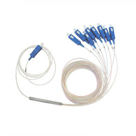 Beli 1 X 8 SC PC Kabel Serat Optik Splitter, FBT Optical Cable Coupler FTTH / CATV online manufacture