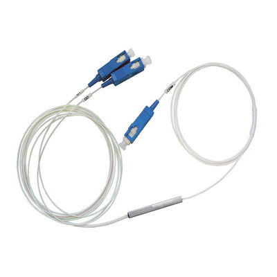 Beli PLC FTTH Mini Fiber Optic Splitter Module dengan 1x2 SC Connector dan 900 um Fiber online manufacture