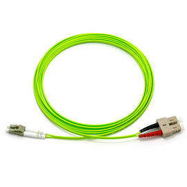 Beli OM5 1 M Duplex Fiber Optic Patch Cable LC UPC - SC PVC Multi Mode online manufacture