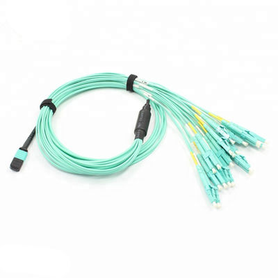 Beli 8 Core MTP Fanout Cable 10 M Length Single / Multi Mode MPO Fiber Cable untuk Komunikasi Data online manufacture