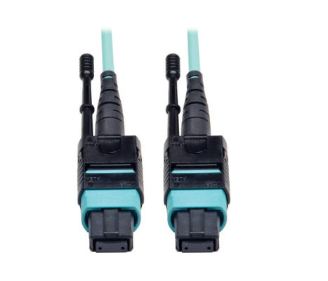 Beli 12 Core MPO MTP High Density Push Pull Tab Fiber Patch Cord dengan Konektor Wanita online manufacture