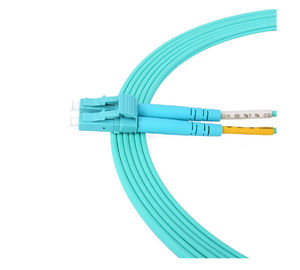 Beli Multi Mode Duplex Optical Fiber Patch Cord OM3 LSZH Bahan Jaket berdiameter 3.0mm online manufacture