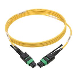 Beli 12 jenis serat menarik perempuan MPO MTP Single Mode APC Kabel Patch Fiber untuk QSFP 40/100 Gb online manufacture