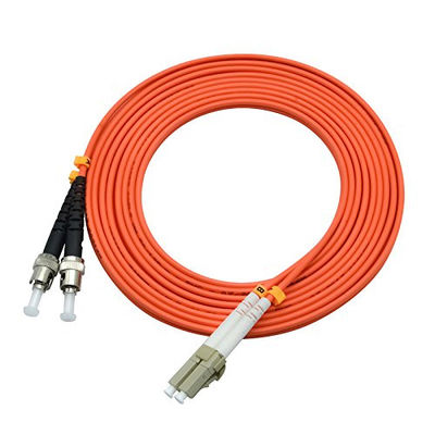 Beli 850 Panjang gelombang LC ke ST Duplex Optical Fiber Patch Cord dengan LSZH Jacket untuk Transmisi Data Berkecepatan Tinggi online manufacture