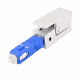 Beli SC Square Bare Fiber Optic Kabel Adaptor 9/125 Bahan Logam Single Mode online manufacture