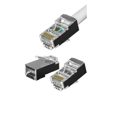Beli Konektor RJ45 CAT7 600MHz dengan Kontak Berlapis Emas dan Pilihan Diskon Grosir online manufacture
