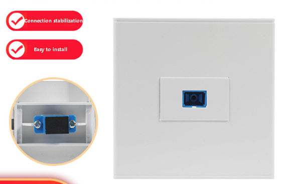Beli Soket LC/SC tahan api dengan kompatibilitas universal dan ukuran 86 * 86 mm untuk Jaringan 5G online manufacture