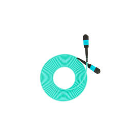 Beli inport 12 inti MPO / MTP laki-laki ke kabel serat optik OM3-300 50/125 patchcord online manufacture