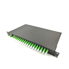 Beli 19 '' Rack Mount Jenis Fiber Optic Pemutusan Box 18 Saluran CWDM Mux Dan Demux Dengan E2000 APC online manufacture
