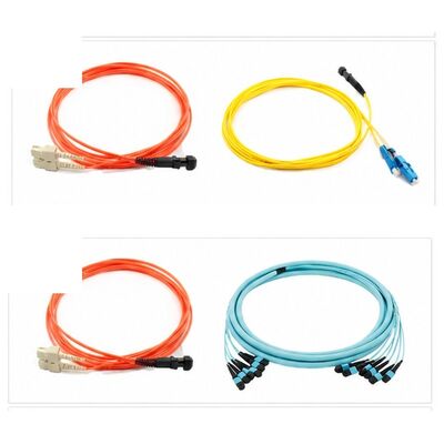 Beli 12 Pigtail Serat Optik Berkode Warna dengan Konektor SC APC untuk Aplikasi Mode Tunggal OS2 online manufacture