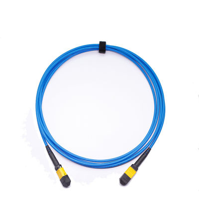 Beli Kerugian Penempatan Rendah ≤ 0,35dB Kabel MPO MTP 24 Inti dengan Kabel Patch Fiber Optic Material LSZH online manufacture