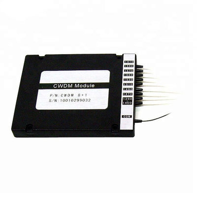 Beli Modul CWDM Serat Optik 100G 4CH/8CH WDM Mux/Demux dengan Kehilangan Sisipan Rendah untuk Jaringan Optik online manufacture
