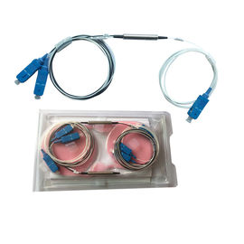 Beli 1 meter G657A1 0.9mm tabung baja serat optik Filter FWDM 1 x 2 SC konektor UPC online manufacture
