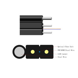 Beli LSZH / PVC / PE Jacket Simplex Single Mode Fiber G652A FTTH Drop Cable Penggunaan Udara online manufacture