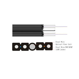Beli Singlemode Fiber Optic Cable G652A1 FTTH Drop Cable Konstruksi Pendukung Sendiri online manufacture