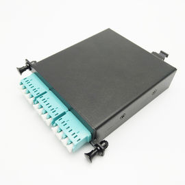 Beli Aluminium MTP MPO Cassette Module Bahan LSZH Dengan Multi Mode Aqua LC 4C Adapter online manufacture