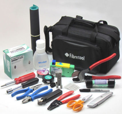 Beli HW-306B Kit Alat Fiber Optik dengan Ransel Ringan Gunting Kevlar dan Stripper 5-in-1 untuk Teknisi online manufacture