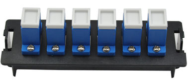 Beli Bahan Plastik LC Duplex Fiber Cable Patch Panel 12 Port Singlemode / Multimode online manufacture