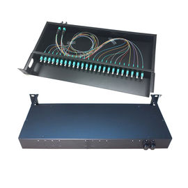 Beli MPO / MTP Terminasi Serat Optik Kotak 1U 24 Serat Ringan 19 '' Struktur Standar online manufacture