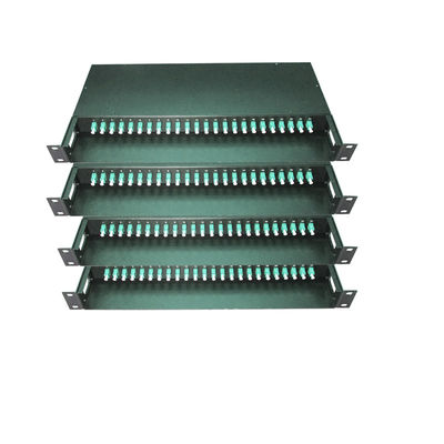 Beli Kotak Terminasi Panel Patch Fiber Optik MPO/MTP 48 / 96 Serat dengan Dudukan Rak 19 Inci dan Material SPECC online manufacture
