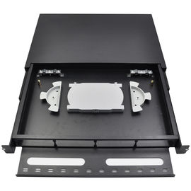 Beli 19 Inch 24 Port ODF Fiber Optic Patch Panel Pengakhiran Box Mudah Untuk Operasi online manufacture