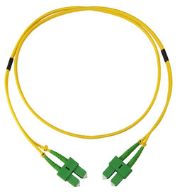 Beli Duplex Count Fiber Optic Kabel Patch Cord Konektor SC Hijau APC Polish Ferrule online manufacture
