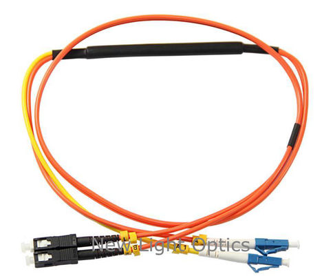 Beli Duplex 62.5/125 Fiber Optic Patch Cord dengan Low Insertion Loss ≤0.3dB dan SC-SC Connector untuk Mode Conditioning online manufacture