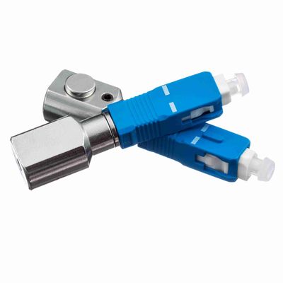 Beli Bahan logam UPC Polandia SC Konektor Adaptor serat optik dengan pemasangan mudah untuk jaringan FTTH online manufacture