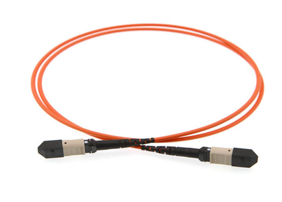 Beli MPO MTP Kabel MPO Patch Cord dengan 8 / 12 / 24 Fiber Core Panjang yang dapat disesuaikan dan Kerugian Masuk Rendah online manufacture