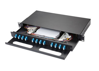 Beli Jenis menarik Single Mode Fiber Patch Panel, 1u Cold Rolled Steel Fiber Optik Kabel Patch Panel online manufacture