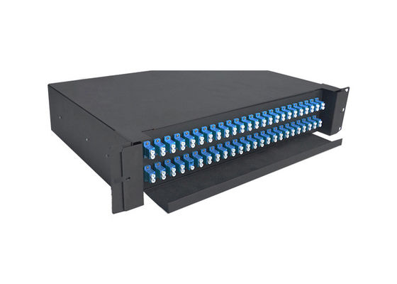 Beli Panel Patch Fiber Optik 19 Inci 24 Port Rack Mount untuk Pusat Data dan Instalasi Pra-Terminasi online manufacture