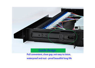Beli Ukuran Standar Multimode Bingkai Distribusi Serat Optik 24LC / SC Rack Mount Design online manufacture