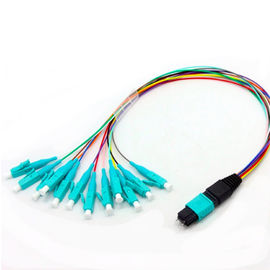 Beli 12F Rugi Penyisipan Rendah Kabel MTP MPO MTP Female Ke ST APC Kabel Breakout Mode Tunggal online manufacture