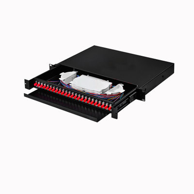 Beli 24 Port Rack Mountable Fiber Optic Patch Panel dengan Slide-Out Drawer Enclosure untuk Data Center online manufacture