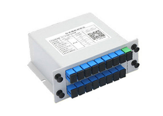 Beli 1x16 Split Ratio PLC Optical Splitter dengan SC Connector dan Low Insertion Loss untuk Fiber Optic Networks online manufacture