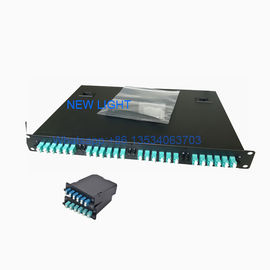 Beli 19 Rack Mount Panel Fiber Optic Patch Dengan Kabel MPO / MTP Dan Adaptor online manufacture