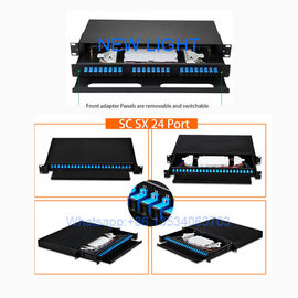 Beli Rack Mount Multimode Panel Patch Serat Optik / 48 Port 19 Inch Patch Panel Serat Optik online manufacture