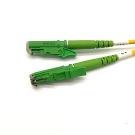Beli 10M E2000 APC Cord Patch Warna Hijau / Kabel Single Mode Duplex Fiber Optic online manufacture