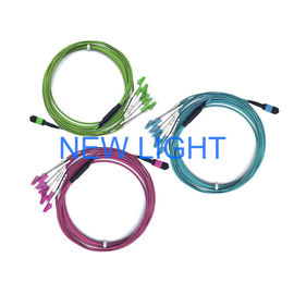 Beli Mtp Breakout Cable Mpo 24 Connector / Hubungkan Mpo Cassette Patch Panel online manufacture