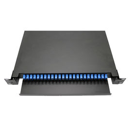 Beli 24 Port SC Tipe 1U SC Panel Patch Serat Optik Untuk Desain Menggambar Manajemen Kabel Serat Optik online manufacture